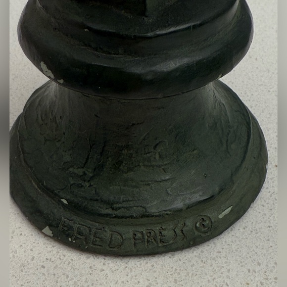 Vintage Fred Press Bust Sculpture Greek Mythology Orpheus Mid-Century Halloween - Picture 10 of 13